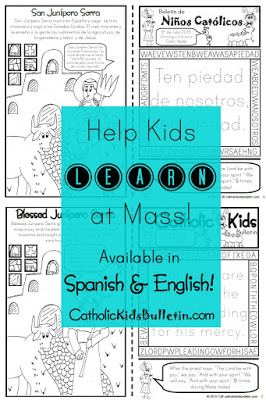 Catholic Kids Bulletin Help Kids Learn at Mass in English or Spanish