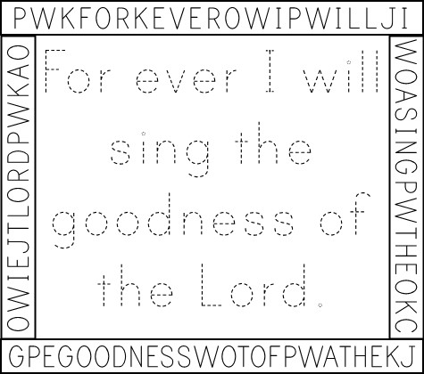 Psalm Catholic Kids Bulletin