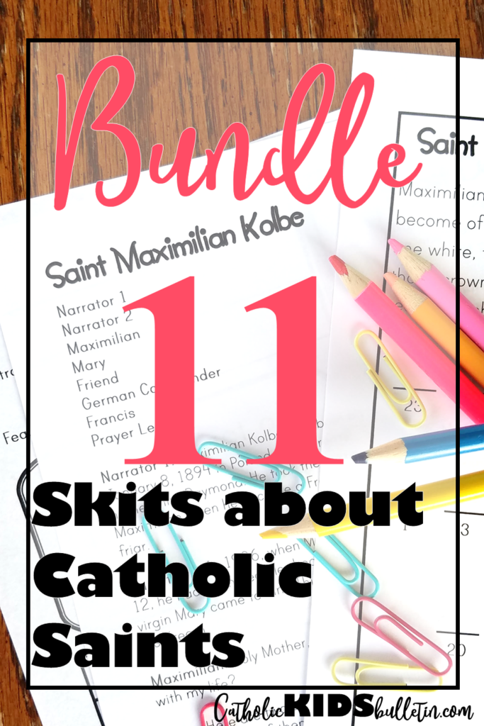 Saint Skit Bundle for Catholic Kids Bulletin