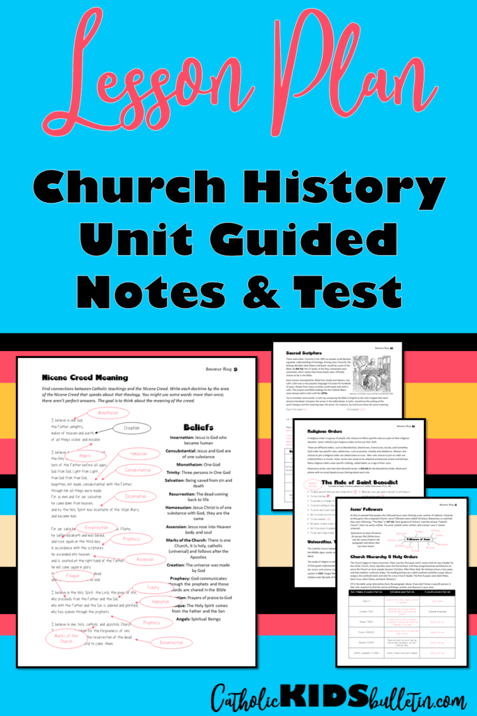 Church History Lesson Plan