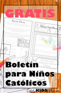 FREE Boletin para Ninos Catolicos
