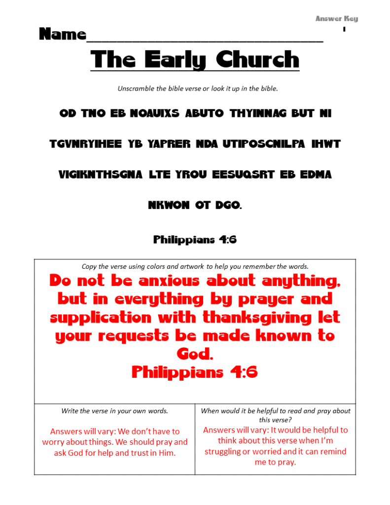 Bible Memorization Scramble