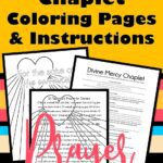Divine Mercy Chaplet Prayer Handout & Coloring Page: Teach, Prayer, and Inspire!