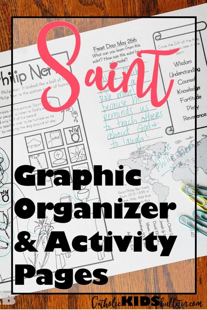 Saint Graphic Organizer and Activity Worksheet