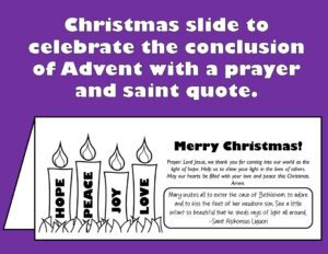 Do you need an Advent countdown that's simple, meaningful, and easy to manage for busy parents and teachers? This new Advent Countdown includes daily table tents featuring a “saint of the day” and Bible verses that gradually tell the Nativity story, perfect for keeping kids focused on the season’s true purpose without adding more to your schedule. It's a quick, ready-made way to bring Advent into daily routines, celebrating Christ’s birth and the saints who came before us—all with minimal effort!