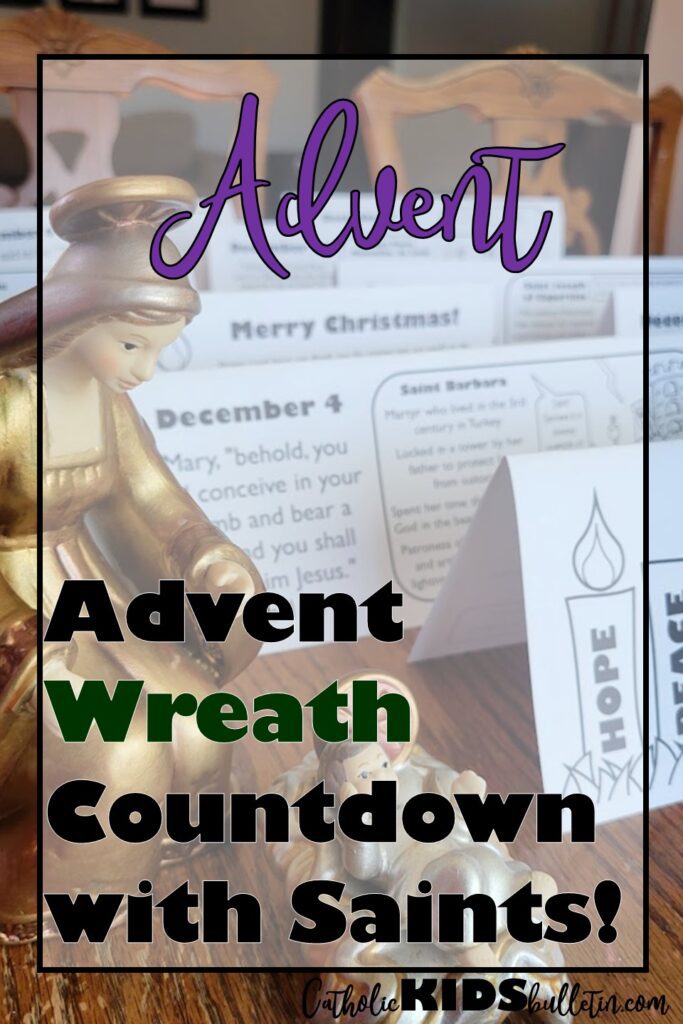 You can get this Advent Calendar for only $2! The Advent activity is a beautiful way to enrich your Advent journey with daily reflections, prayers, and spiritual growth! 🎄✨

📆 Daily Table Tent Signs (December 1-25): Each day includes a Bible verse that weaves together the Nativity story—from the Annunciation to the angels’ visit to the shepherds. Alongside the verse, you’ll find a featured Saint of the Day, offering insights into their life and an inspiring quote to encourage daily reflection. 🌟

🕯️ 4 Sunday Advent Calendar Signs: Each Sunday, light the candles on your Advent Wreath as you read about the theme of Hope, Peace, Joy, or Love. Reflect with a prayer and an uplifting saint quote as you anticipate the joy of Christmas. 💖