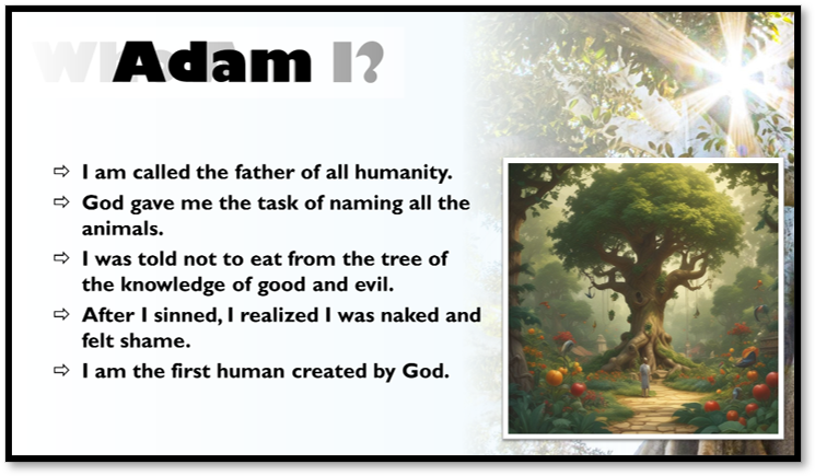 Genealogy of Jesus Guess Who Game: 
Take the game to the next level with 25 PowerPoint slides with beautiful images of Old Testament and New Testament figures from Jesus' family tree. 