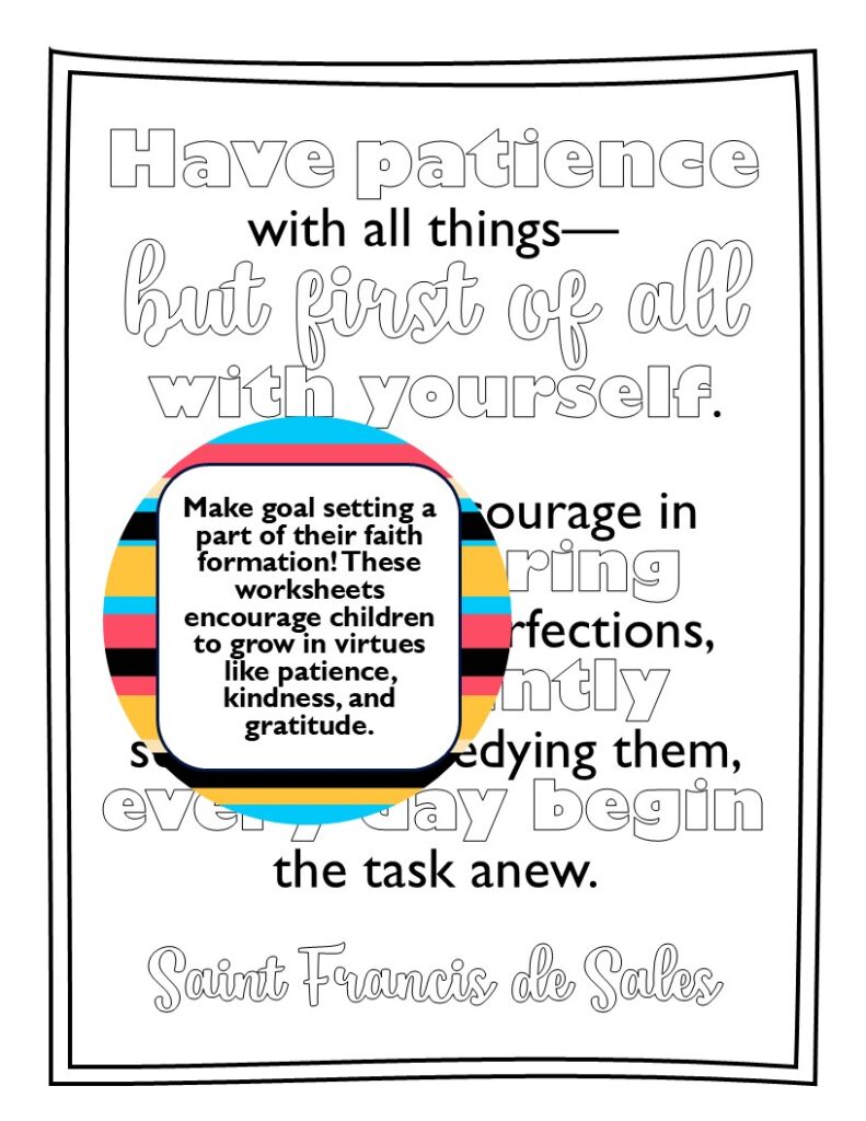 No Prep Goal Setting Writing Activities for Religion Class: So Easy to Teach!