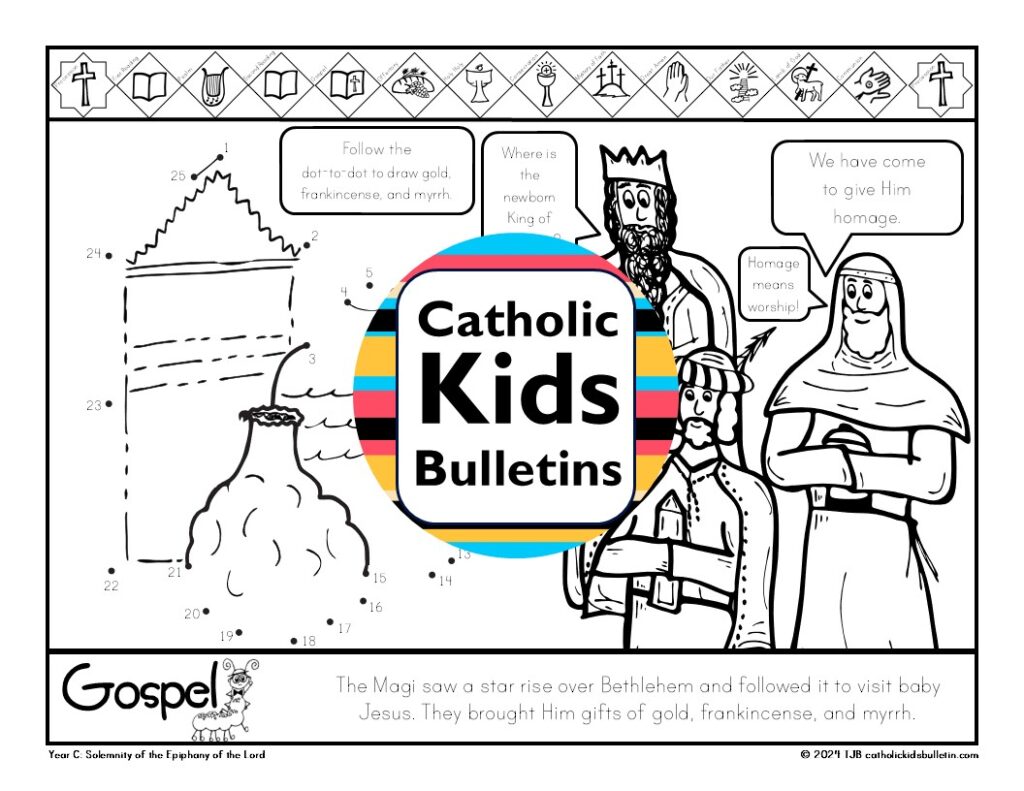 Looking for faith-filled resources to start the year? The January Catholic Kids Bulletins are here to help! Each printable bulletin includes activities, Gospel coloring pages, and saint stories to help children engage with the Mass. January features Mary, Holy Mother of God, the Christmas Season, Epiphany, Saint John Bosco, Saint Thomas Aquinas, Saint Elizabeth Ann Seton, the Baptism of the Lord, and the start of Ordinary Time. Great for church, school, or home! Also available in Spanish: Enero Boletín para Niños Católicos.