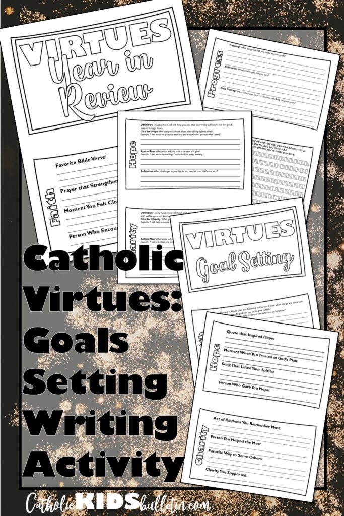No Prep Goal Setting Writing Activities for Religion Class: So Easy to Teach!