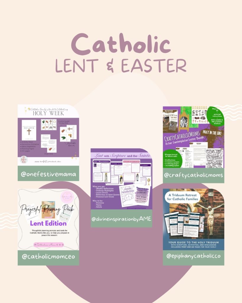 Lent is coming—are you ready? Every year, I start with the best intentions. I want to pray more, simplify life, and make this season truly meaningful. But somehow, the weeks fly by, and suddenly, it's Holy Week, and I'm scrambling to make Lent count. Sound familiar?

What if this year could be different?

What if you had everything you need to grow spiritually, deepen your family’s faith, and prepare for Easter—all in one place?

The Catholic Mom Bundle: Your All-in-One Lenten Resource

For just $25, you get 31 incredible Catholic resources to help you and your family have a holy and peaceful Lent. With a total value of $644.39, you’re saving a whopping 96% off!

This exclusive bundle is available for five days only:
📅 February 17th – February 21st
⏳ Don’t wait—once it’s gone, it’s gone!