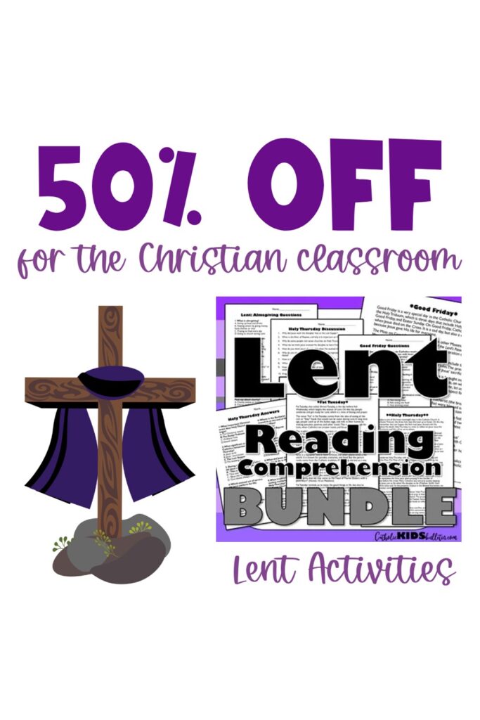 Lent is just around the corner, and to help you prepare meaningful lessons for your students, a few fellow teacher-authors and I are offering a special Lenten Resources Sale from February 18-20!