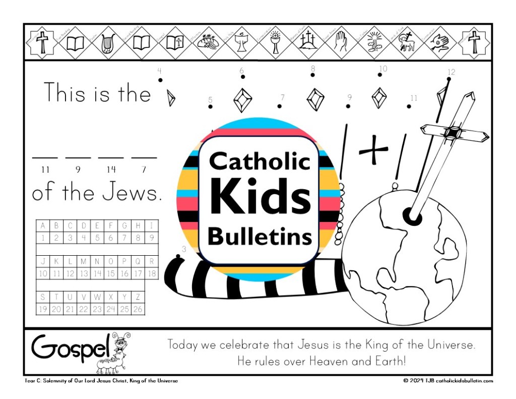 Teach kids about gratitude and holy heroes with the November Catholic Kids Bulletins! Each week includes Mass readings, prayers, and fun activities that follow the liturgical calendar. Learn about amazing saints like St. Martin de Porres, St. Cecilia, and St. Elizabeth of Hungary. These printable bulletins are perfect for helping children stay focused at Mass and grow in faith during this month of thanksgiving. Great for classrooms, homeschool, and parish use all November long! Catholic Kids Bulletins