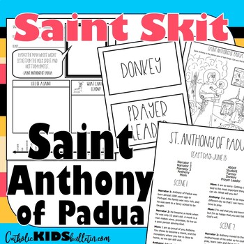 Skits about Catholic Saints that be used as an easy lesson or activity to teacher students about the Saints of the Catholic Church. These plays can be used in the classroom, at Faith Formation, Religious Ed, CCD, or any group activity. The skits are easy to read and come with a worksheet to help review and reinforce the learning about the saints. #catholic #catholicteacher #catholicmom
