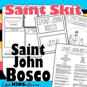 Skits about Catholic Saints that be used as an easy lesson or activity to teacher students about the Saints of the Catholic Church. These plays can be used in the classroom, at Faith Formation, Religious Ed, CCD, or any group activity. The skits are easy to read and come with a worksheet to help review and reinforce the learning about the saints. #catholic #catholicteacher #catholicmom