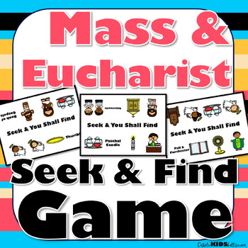 Eucharist Game: Catholic Mass Vocabulary Activity: Match Mass Items & Vocabulary