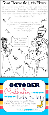 Saint Terese the Little Flower Coloring Page