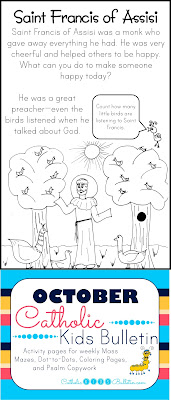 Saint Francis of Assisi Coloring Page