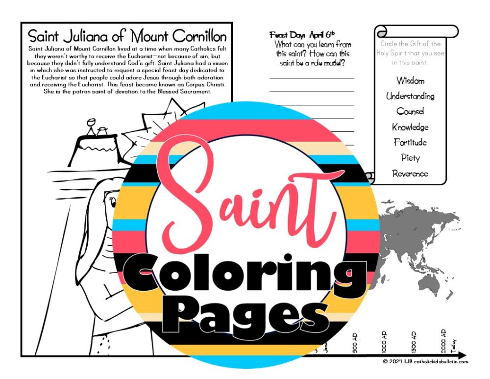 Help your students grow in faith with this Saint Activity Book! Perfect for back-to-school, each page includes a saint profile with prompts to reflect on history, location, and virtues. Students will connect the saints to the Gifts of the Holy Spirit and see them as real-life role models. Great for Catholic classrooms, homeschool, or CCD. Print and go for easy, meaningful faith-filled learning! #CatholicSaints #CatholicKids #BacktoSchoolFaith








