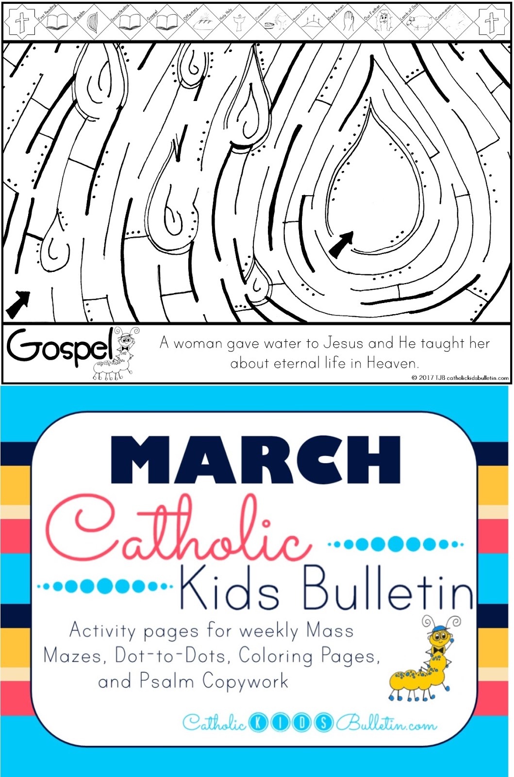 Make Lent meaningful and simple with March Catholic Kids Bulletins! These ready-to-use Sunday faith activities help children follow the Church calendar, understand the Gospel, and grow closer to Jesus. Perfect for classrooms, religious education, or families at home. Engaging, low-prep, and kid-friendly—great for busy teachers during the Lenten season! #CatholicKids #LentActivities #CatholicClassroom