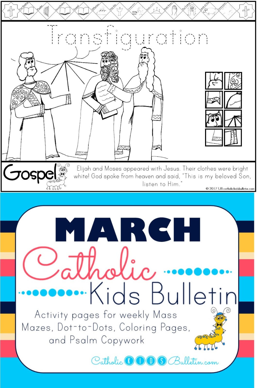 Make Lent meaningful and simple with March Catholic Kids Bulletins! These ready-to-use Sunday faith activities help children follow the Church calendar, understand the Gospel, and grow closer to Jesus. Perfect for classrooms, religious education, or families at home. Engaging, low-prep, and kid-friendly—great for busy teachers during the Lenten season! #CatholicKids #LentActivities #CatholicClassroom