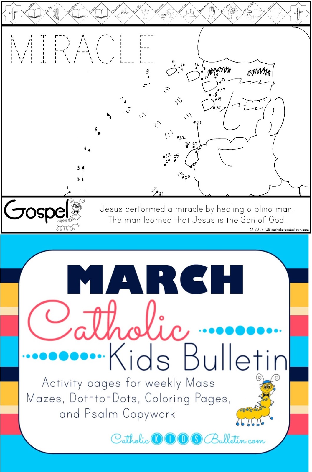 Make Lent meaningful and simple with March Catholic Kids Bulletins! These ready-to-use Sunday faith activities help children follow the Church calendar, understand the Gospel, and grow closer to Jesus. Perfect for classrooms, religious education, or families at home. Engaging, low-prep, and kid-friendly—great for busy teachers during the Lenten season! #CatholicKids #LentActivities #CatholicClassroom