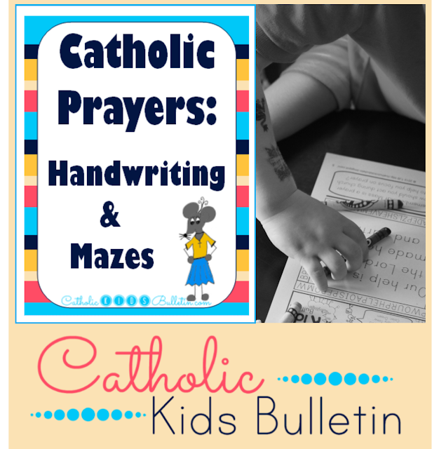 Catholic Prayers: Handwriting and Mazes