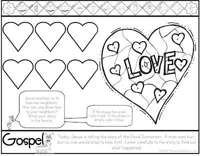 Luke 10.25-37 Parable of the Good Samaritan Coloring Page Catholic Kids