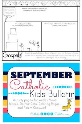 Luke 14:25-33 Coloring Page Catholic Kids Bulletin