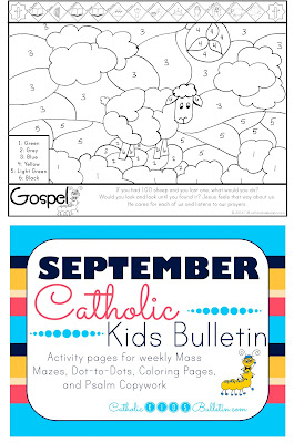 Luke 15:1-32 Finding Lost Sheep Coloring Page Catholic Kids Bulletin