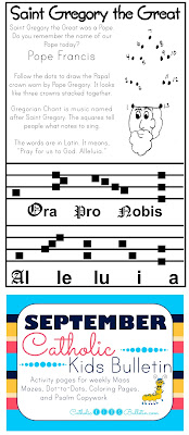 Saint Gregory the Great Coloring Page Catholic Kids Bulletin