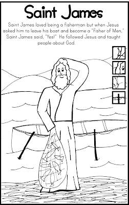 Saint James Coloring Page Catholic Kids 