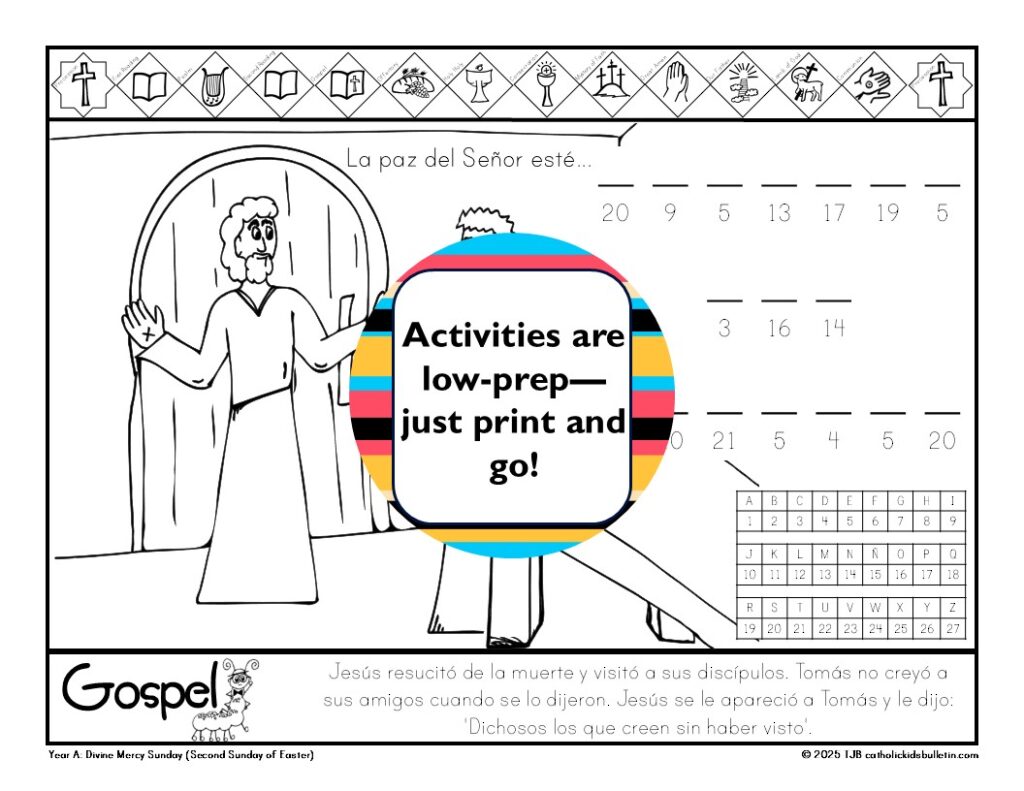 Keep kids engaged and excited during Mass all year with the 2026 Catholic Kids Bulletins! These full-year bulletins include coloring pages, puzzles, word searches, and saint stories that match the weekly readings. Perfect for classrooms, catechists, or families, these worksheets make Catholic Mass fun, interactive, and meaningful. Save prep time and inspire faith with this all-in-one resource for every Sunday, Holy Day, and Holy Week.