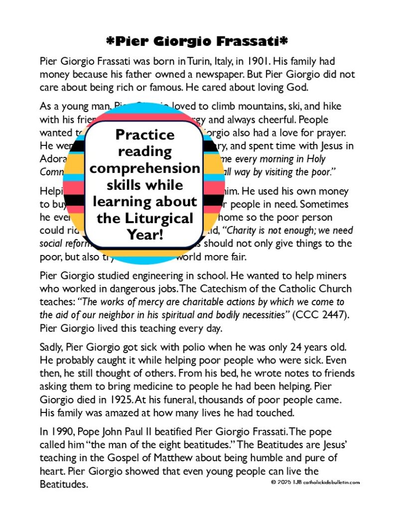 Inspiring Kids with New Catholic Saints Carlo Acutis & Giorgio Frassati