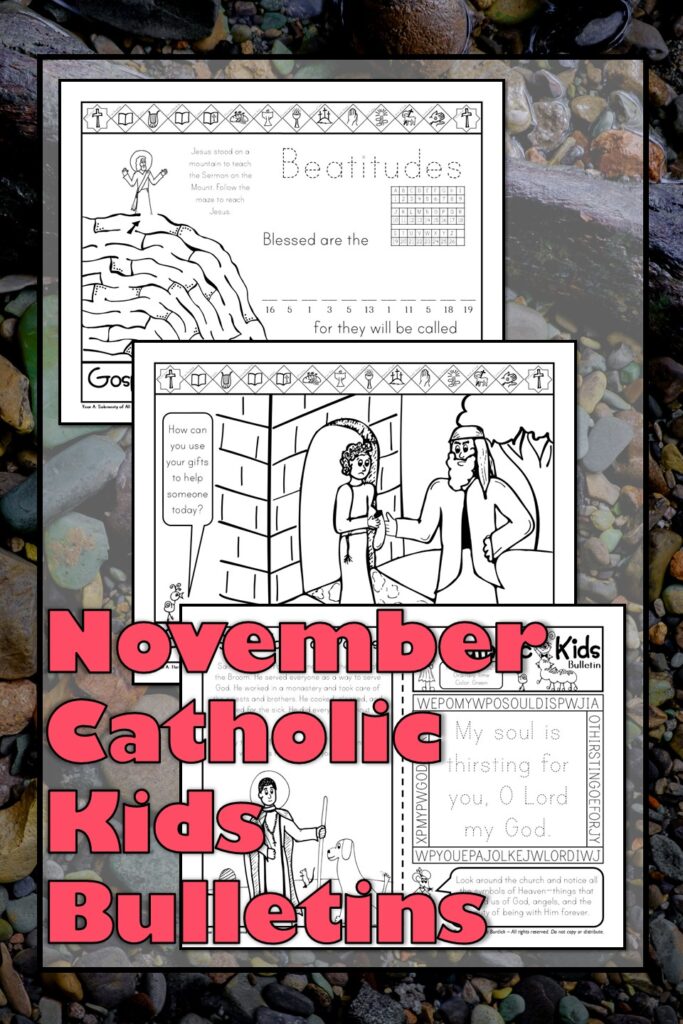 Make November Mass more meaningful with the November Catholic Kids Bulletins! Each week includes a Gospel reflection, fun puzzles, and a featured saint like St. Martin de Porres, St. Elizabeth of Hungary, and St. Cecilia. Kids can draw, solve mazes, and explore the Beatitudes while learning about the faith. Perfect for Catholic classrooms, families, and parishes. Download now — the full-year Catholic Kids Bulletins are on sale this week!