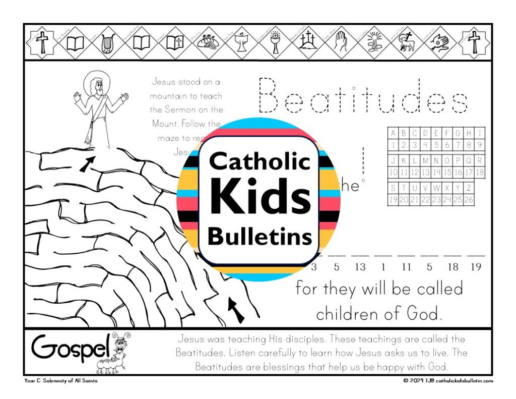 October Catholic Kids Bulletin Saint John Chrysostom