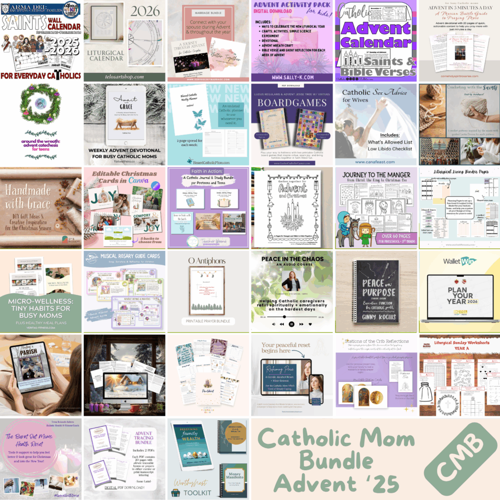 Catholic Advent Ideas: Get 33 Faith-Filled Resources for $25 in the Catholic Mom Bundle