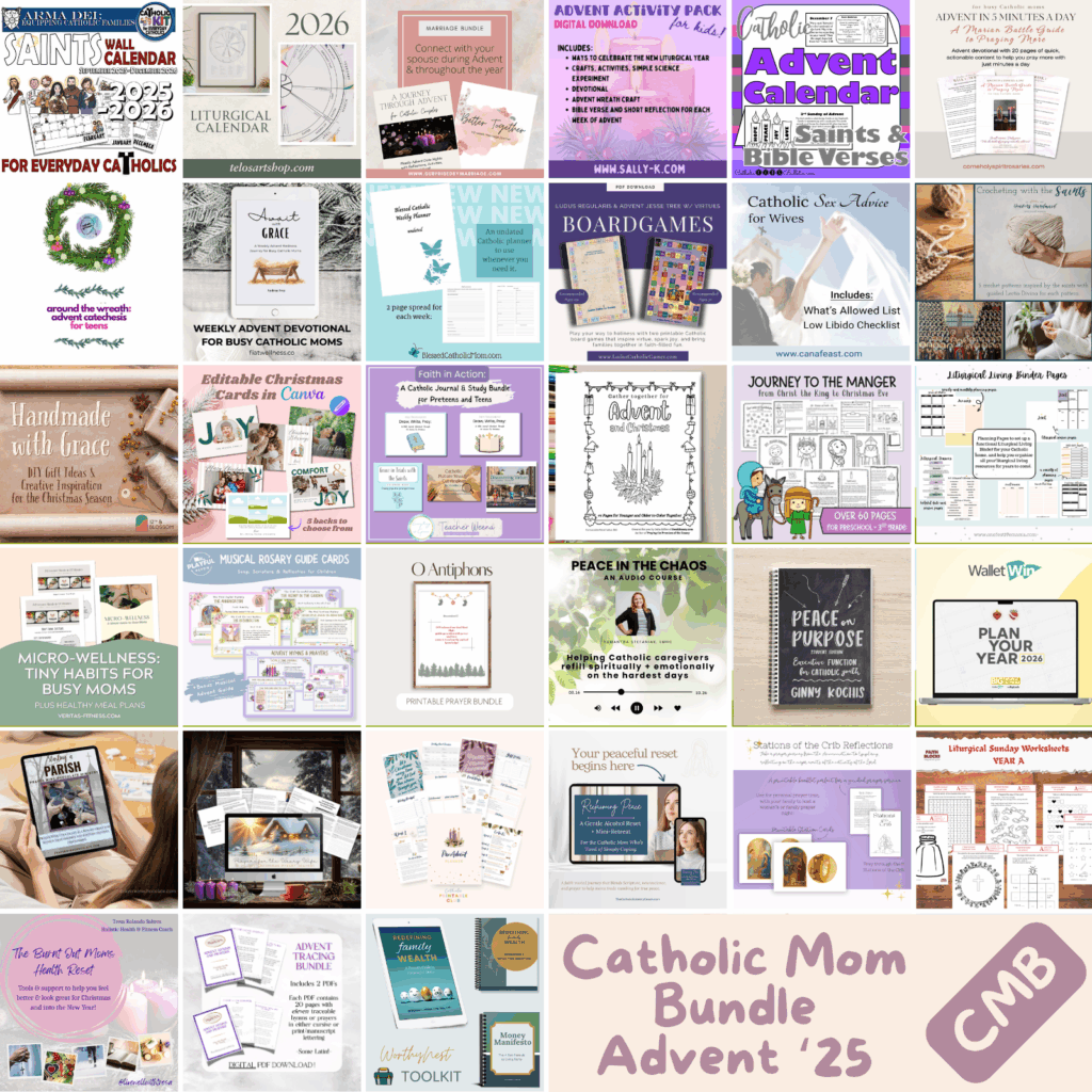 Catholic Advent Ideas: Get 33 Faith-Filled Resources for $25 in the Catholic Mom Bundle