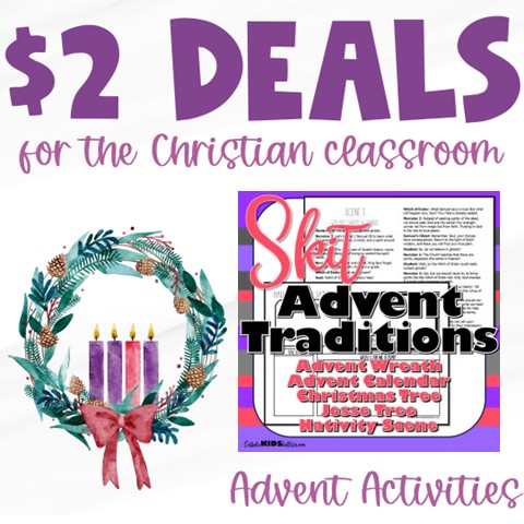 Advent is almost here! 💜 Make this season meaningful with faith-filled classroom activities that keep Christ at the center. Explore my Advent Trivia Cards, Advent Skit, and Advent Wreath & Candles Reading Comprehension Bundle—perfect for engaging students in the hope, peace, joy, and love of Advent. Don’t miss the Advent Sale with freebies, $1 & $2 deals, and 50% off bundles! Create joyful lessons and simplify your holiday prep today. ✨ #Advent #ChristianTeacher