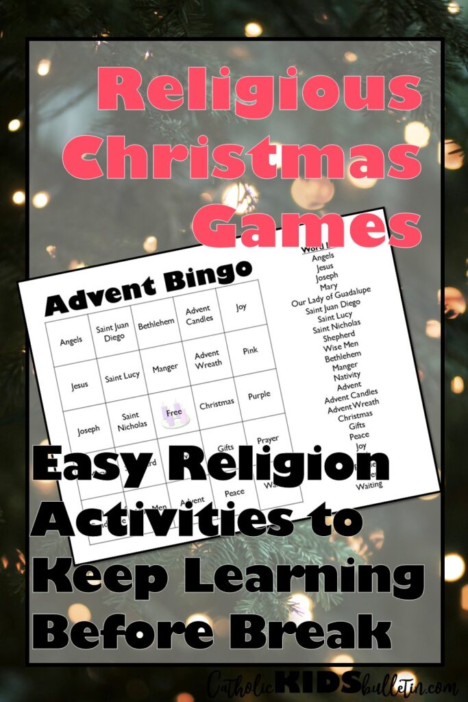 When Every Other Class Is Watching Movies: Religion Christmas Games That Keep Kids Learning
