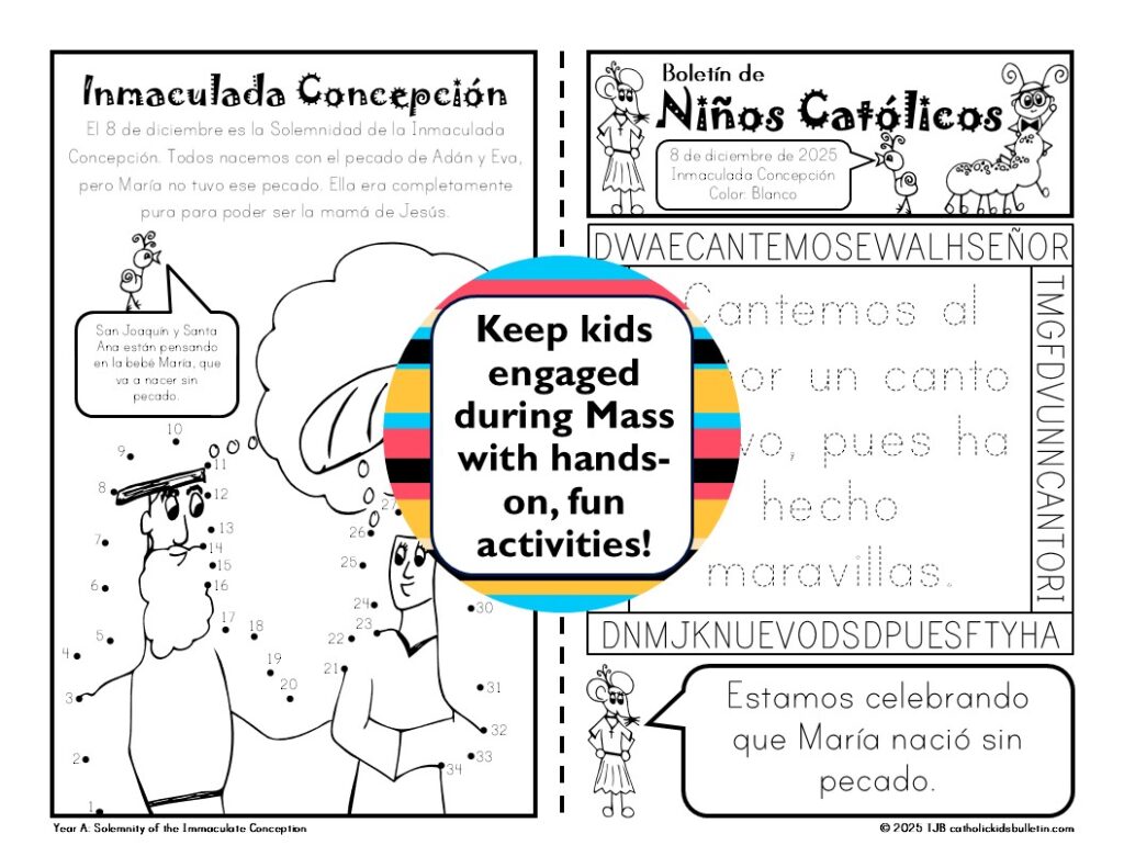 December Catholic Kids Bulletins