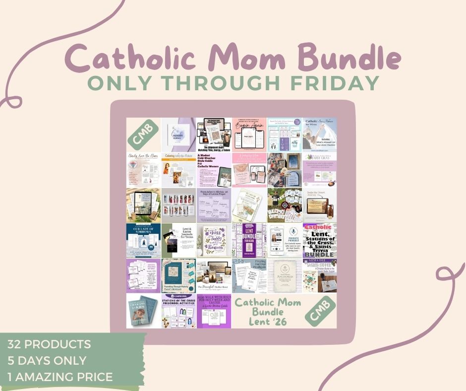 Ever had a Faith Formation class where the giggles would NOT stop? 🙃 When I combined middle school classes, the energy was chaotic and no one wanted to answer deep questions in front of new students. Then I pulled out a simple Lent trivia walk-around activity… and everything changed. Calm. Focus. Real learning.

In this post, I share what worked, why low-risk activities matter for middle schoolers, and how you can use Lent Trivia, Stations of the Cross Trivia, and Saints in Lent Trivia in your classroom or at home. All included in the Catholic Mom Bundle for just $25! Perfect for Faith Formation, religious education, Catholic classrooms, and families during Lent.

Grab the bundle and save your sanity. 😉