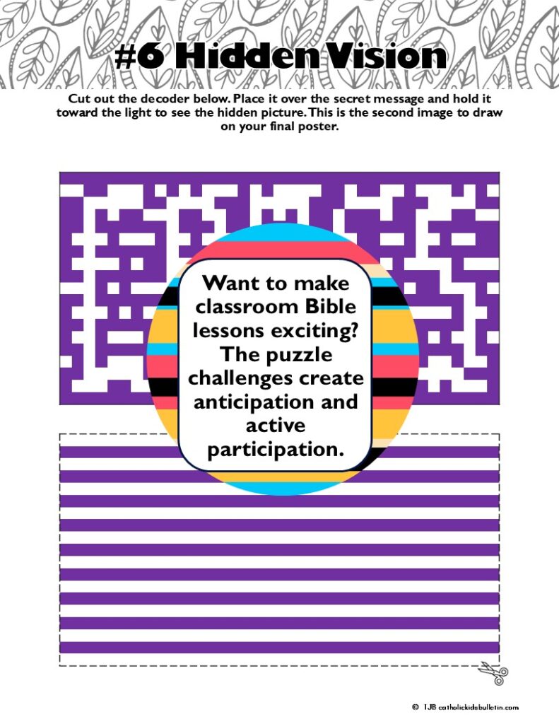 Bring Holy Week to life with this engaging Holy Week activity! This escape room helps students explore Palm Sunday, the Last Supper, Holy Thursday, and Good Friday while building reading comprehension, vocabulary, and Scripture understanding. Includes puzzles, Braille and pixel decoders, and a creative poster activity. Perfect for classrooms, faith formation, or Lent activities.