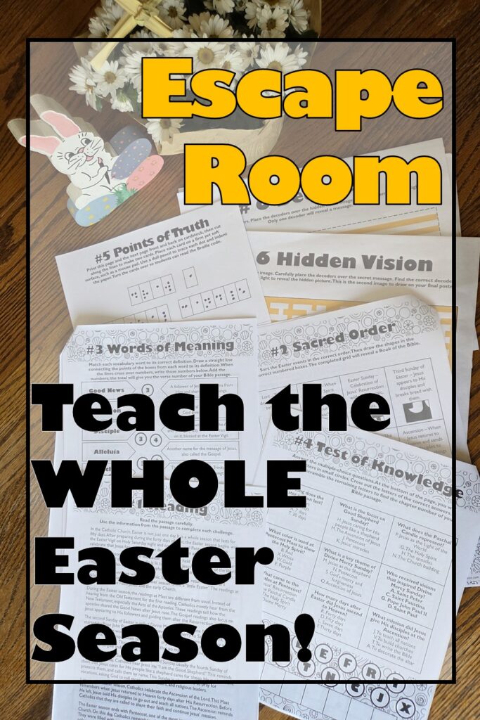 Catholic Easter Season Escape Room | Teach Easter to Pentecost