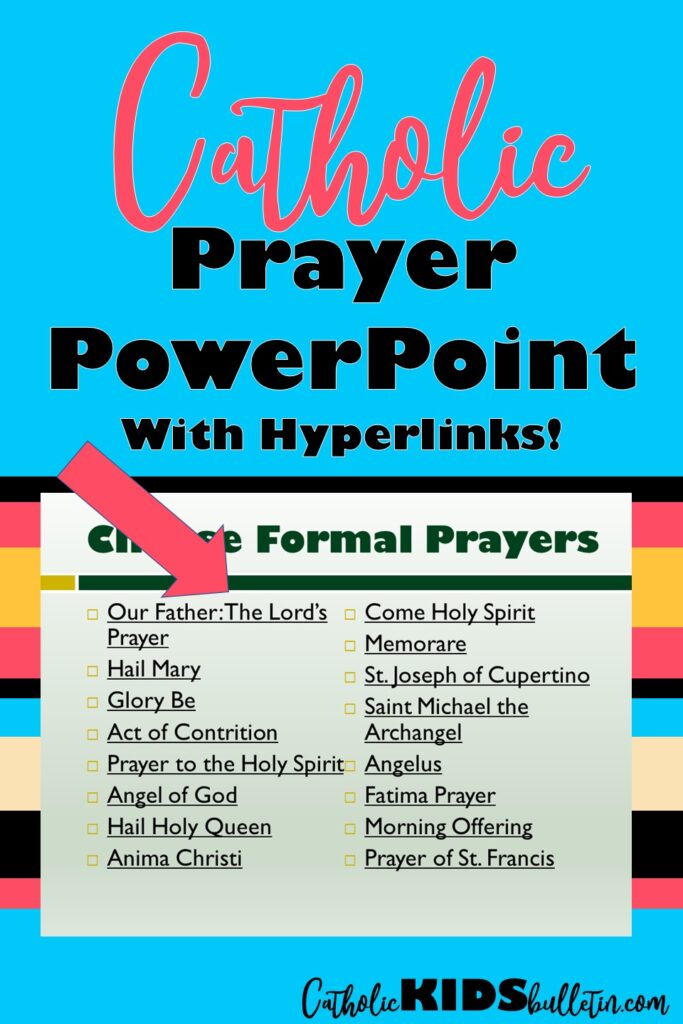 Catholic Prayer Slides for an Easy Class Prayer Routine | Catholic Classroom Resources
