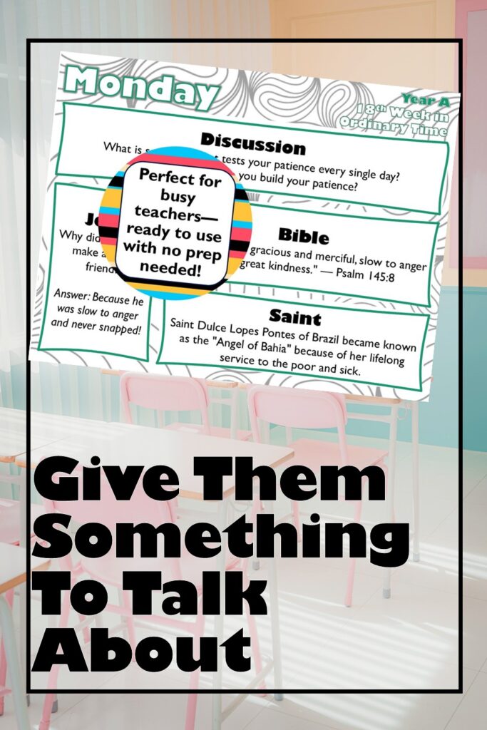 Stop Starting Class with Chaos: Try These Catholic Prayer Slides Instead